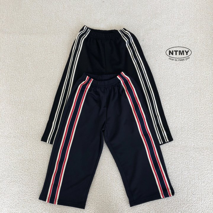 Nice To Meet You - Korean Children Fashion - #kidsshorts - Monotrack Pants - 2