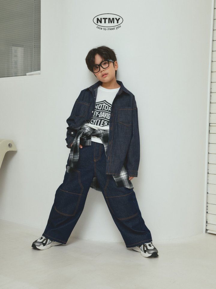 Nice To Meet You - Korean Children Fashion - #kidsshorts - Almond Jeans