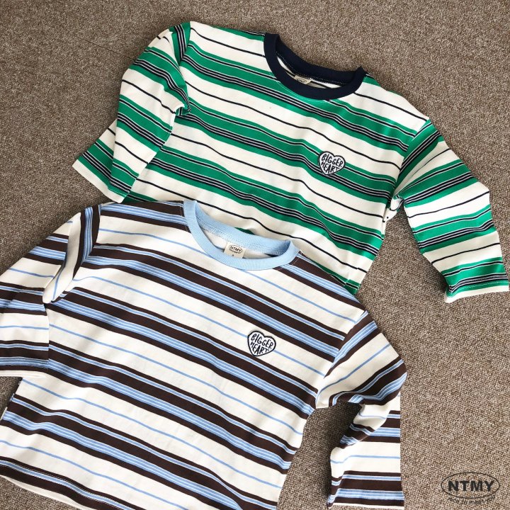 Nice To Meet You - Korean Children Fashion - #kidsstore - Ricky Stripe Tee - 9
