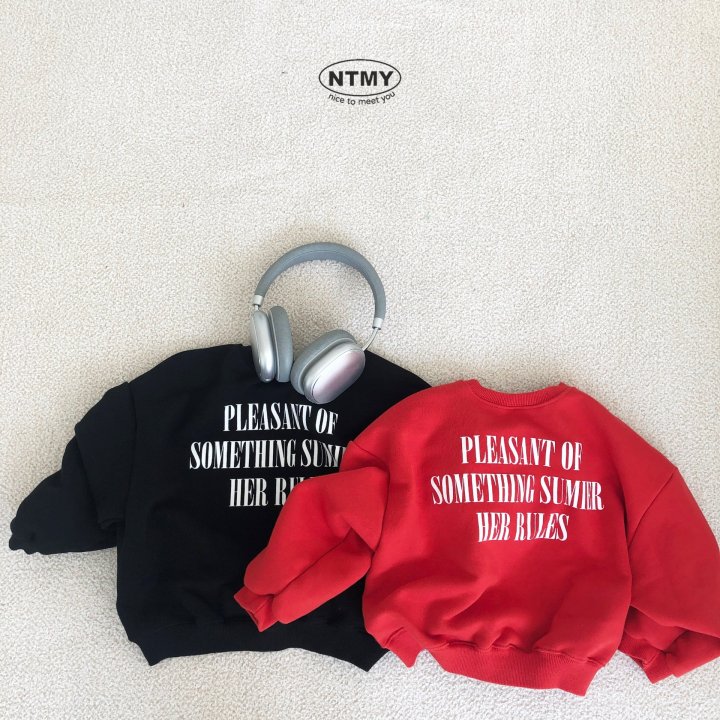 Nice To Meet You - Korean Children Fashion - #kidsstore - Something Sweatshirt