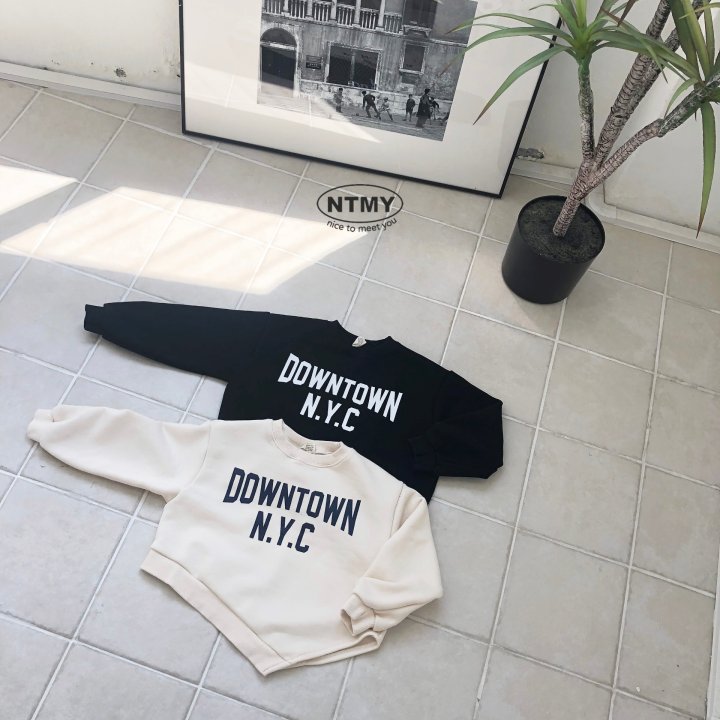 Nice To Meet You - Korean Children Fashion - #kidsstore - Diagonal Sweatshirt - 7