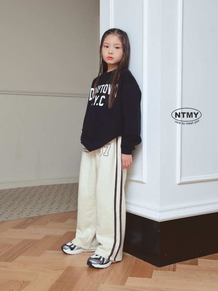 Nice To Meet You - Korean Children Fashion - #littlefashionista - Diagonal Sweatshirt - 10