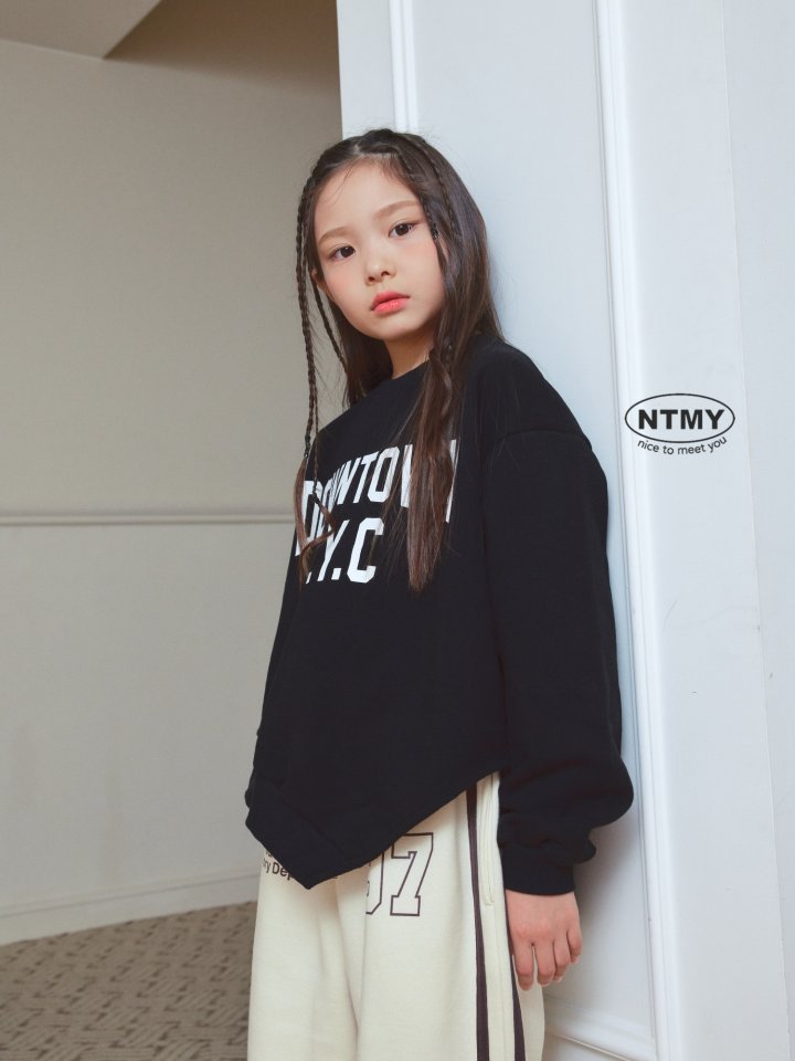 Nice To Meet You - Korean Children Fashion - #magicofchildhood - Diagonal Sweatshirt - 11