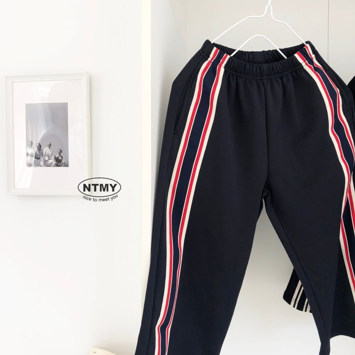 Nice To Meet You - Korean Children Fashion - #magicofchildhood - Monotrack Pants - 7