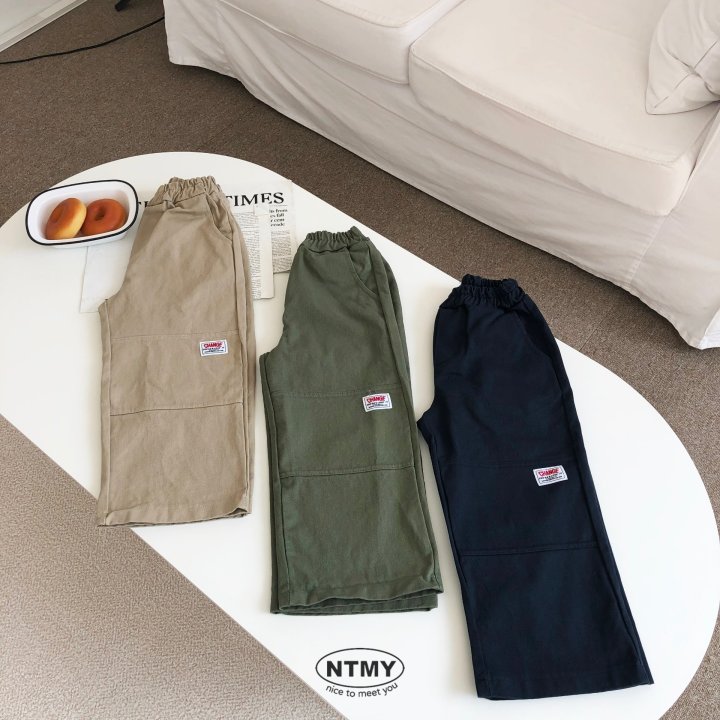 Nice To Meet You - Korean Children Fashion - #minifashionista - Twill Change Pants - 3