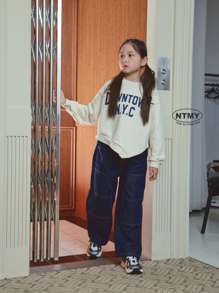 Nice To Meet You - Korean Children Fashion - #minifashionista - Diagonal Sweatshirt - 12