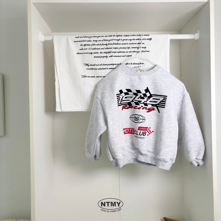 Nice To Meet You - Korean Children Fashion - #stylishchildhood - 1948 Racing Sweatshirt - 6