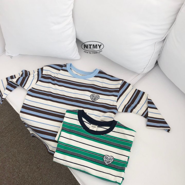 Nice To Meet You - Korean Children Fashion - #stylishchildhood - Ricky Stripe Tee - 2