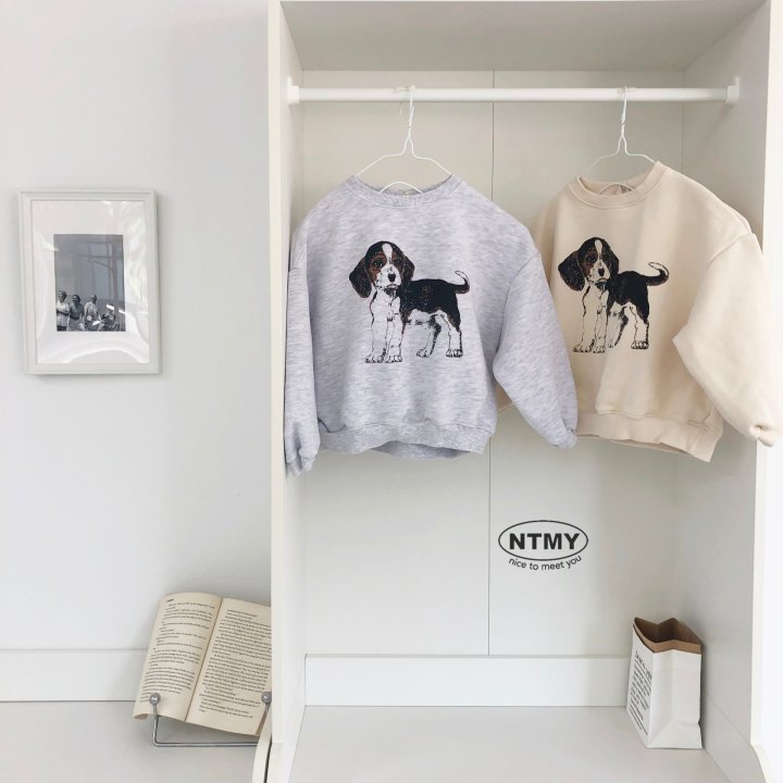 Nice To Meet You - Korean Children Fashion - #todddlerfashion - Beagle Sweatshirt
