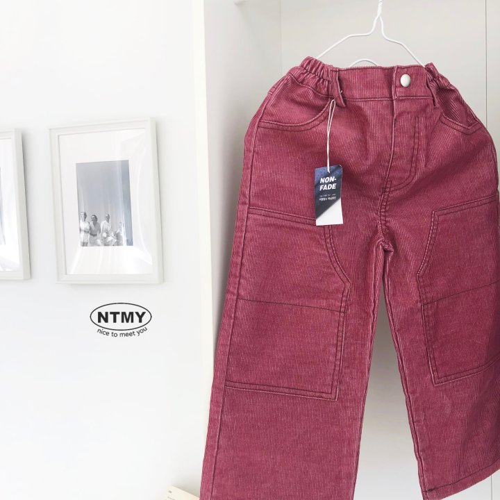 Nice To Meet You - Korean Children Fashion - #toddlerclothing - Corduroy Denim Pants - 7