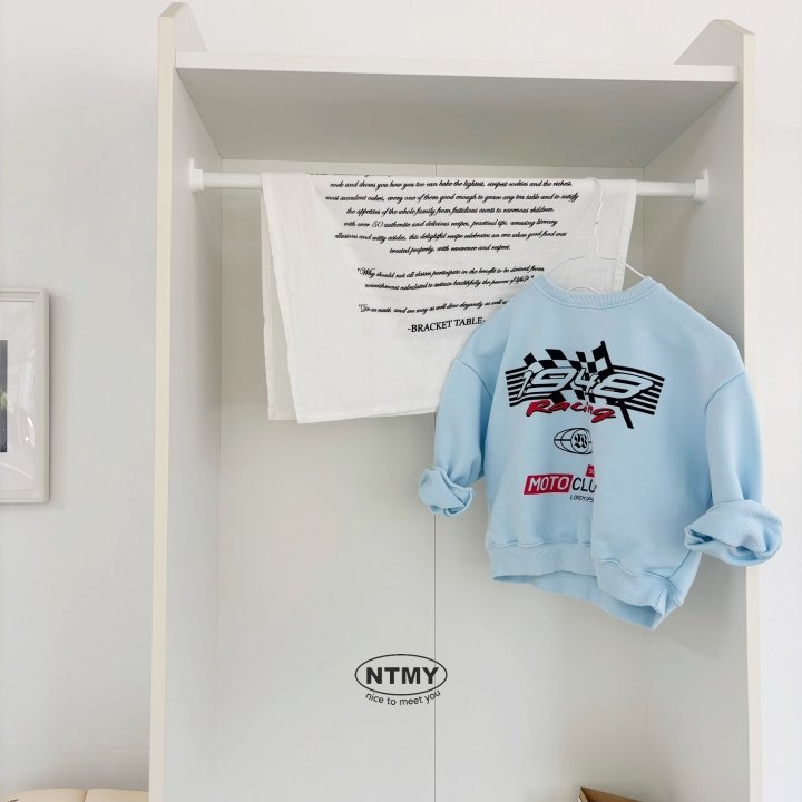 Nice To Meet You - Korean Children Fashion - #toddlerclothing - 1948 Racing Sweatshirt - 5