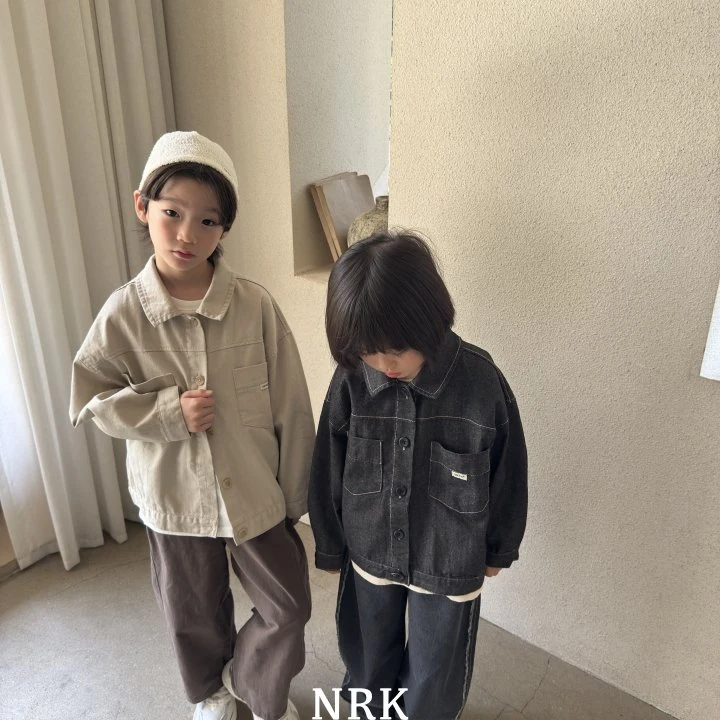Nrk - Korean Children Fashion - #Kfashion4kids - Black Denim Jacket - 2