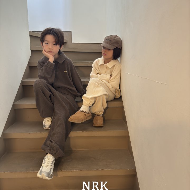 Nrk - Korean Children Fashion - #Kfashion4kids - Waffle Collar Sweatshirt - 3
