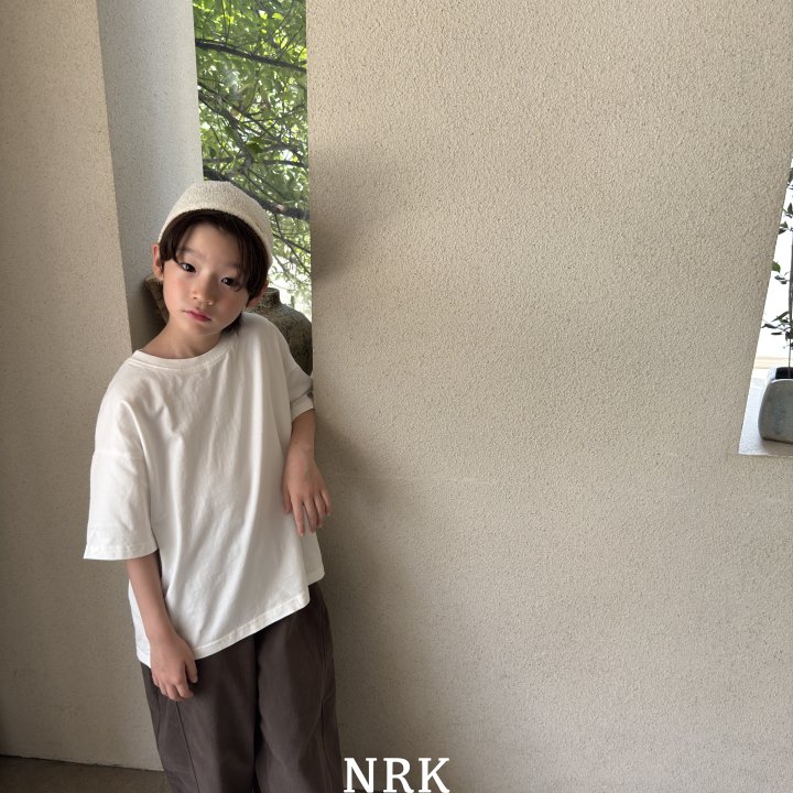 Nrk - Korean Children Fashion - #Kfashion4kids - Solid Split Hem Tee - 7