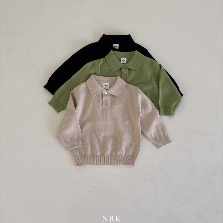 Nrk - Korean Children Fashion - #childrensboutique - Cotton Long Sleeve Collar Knit - 5