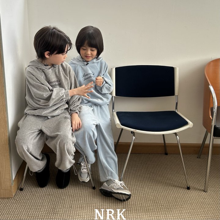 Nrk - Korean Children Fashion - #childrensboutique - American Hoodie Set - 2