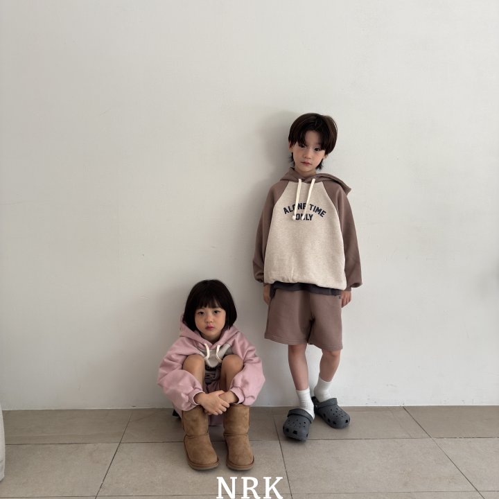 Nrk - Korean Children Fashion - #childrensboutique - Hoodie Shorts Set