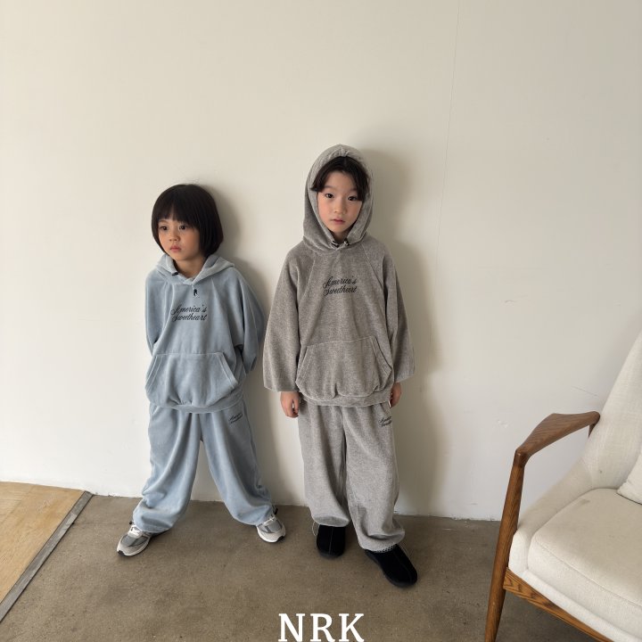 Nrk - Korean Children Fashion - #designkidswear - American Hoodie Set - 3