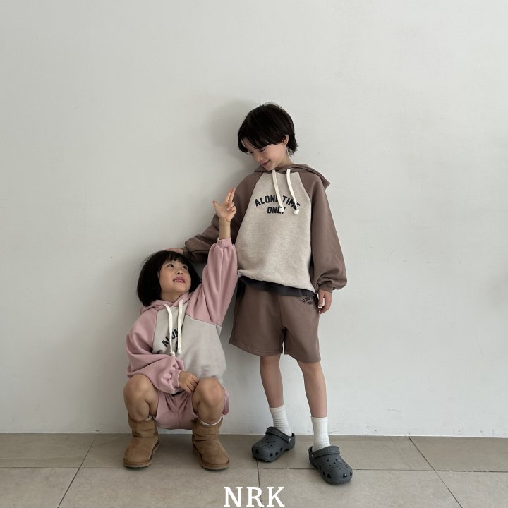 Nrk - Korean Children Fashion - #designkidswear - Hoodie Shorts Set - 2