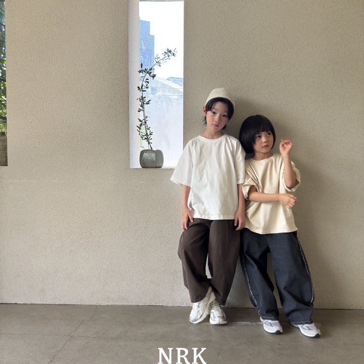 Nrk - Korean Children Fashion - #designkidswear - Solid Split Hem Tee
