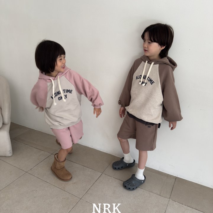 Nrk - Korean Children Fashion - #kidsshorts - Hoodie Shorts Set - 5