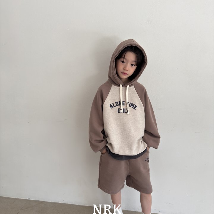Nrk - Korean Children Fashion - #kidsstore - Hoodie Shorts Set - 6