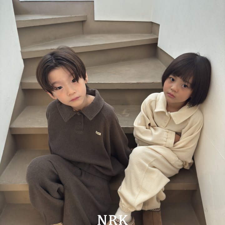 Nrk - Korean Children Fashion - #kidsstore - Waffle Collar Sweatshirt