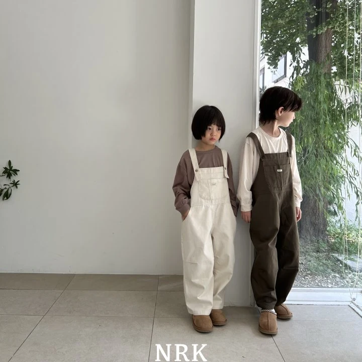 Nrk - Korean Children Fashion - #kidsshorts - Vintage Twill Overalls - 4