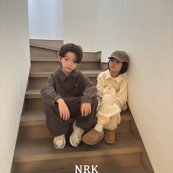 Nrk - Korean Children Fashion - #kidzfashiontrend - Waffle Collar Sweatshirt - 2