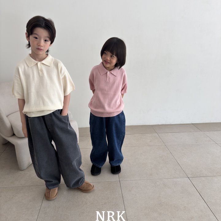 Nrk - Korean Children Fashion - #kidzfashiontrend - Plain Denim Pants - 3