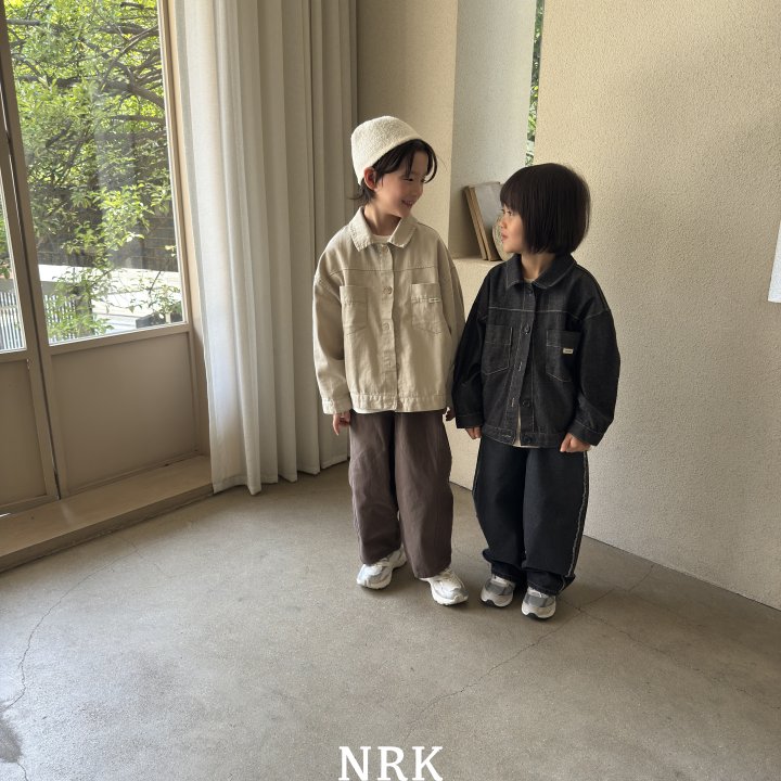 Nrk - Korean Children Fashion - #littlefashionista - Black Denim Jacket - 3