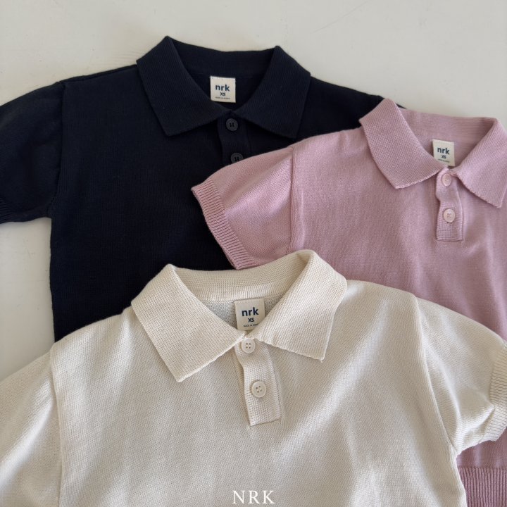 Nrk - Korean Children Fashion - #littlefashionista - Cotton Short Sleeve Collar Knit - 12