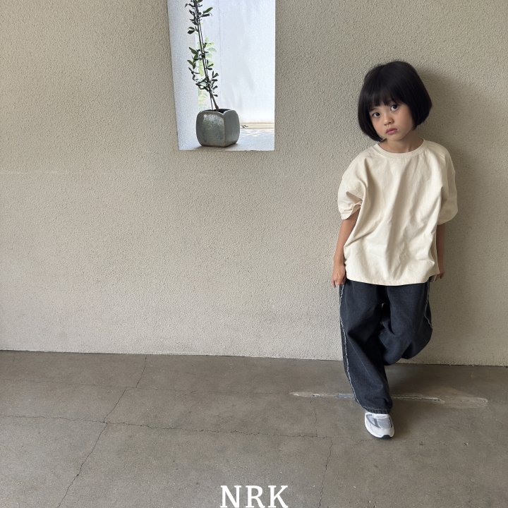 Nrk - Korean Children Fashion - #littlefashionista - Solid Split Hem Tee - 8