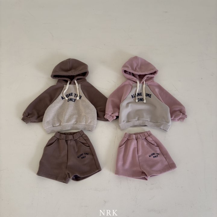 Nrk - Korean Children Fashion - #minifashionista - Hoodie Shorts Set - 11