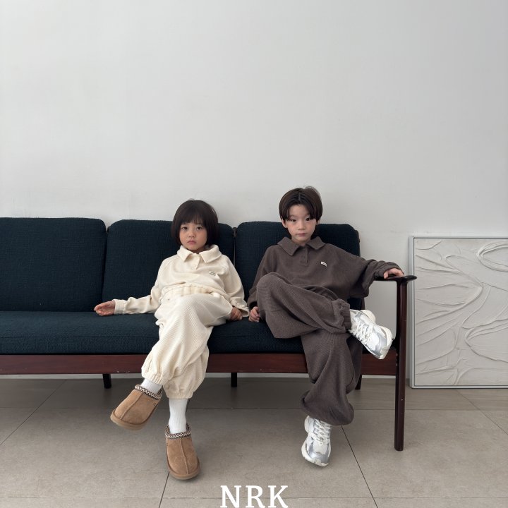 Nrk - Korean Children Fashion - #minifashionista - Waffle Collar Sweatshirt - 6