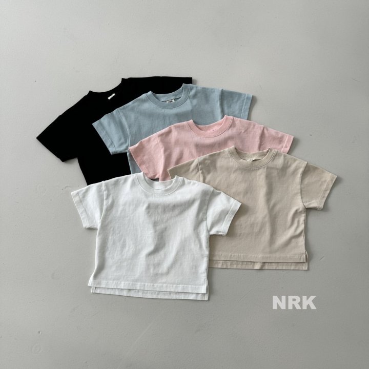 Nrk - Korean Children Fashion - #prettylittlegirls - Solid Split Hem Tee - 11