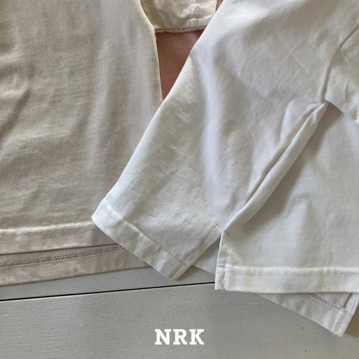 Nrk - Korean Children Fashion - #todddlerfashion - Solid Split Hem Tee - 12