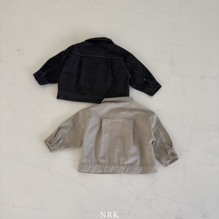 Nrk - Korean Children Fashion - #toddlerclothing - Black Denim Jacket - 8