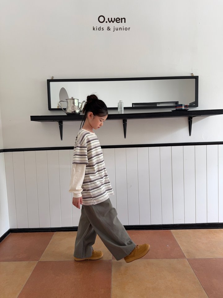 O Wen - Korean Children Fashion - #Kfashion4kids - Multi Stripe Layered Tee - 11
