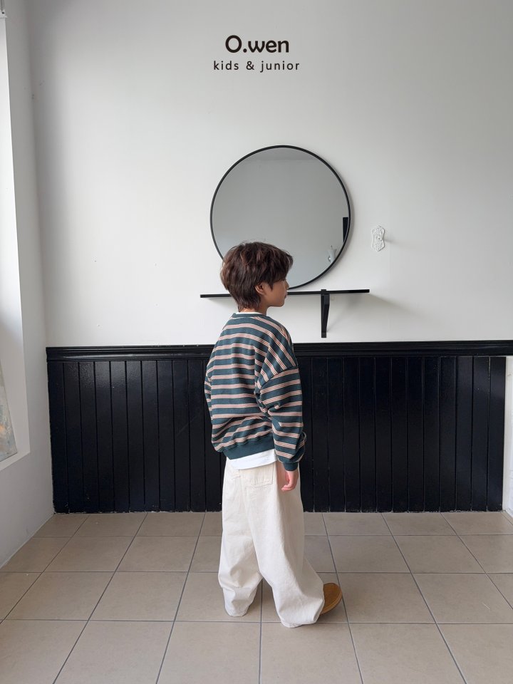 O Wen - Korean Children Fashion - #Kfashion4kids - Vogue Stripe Sweatshirt - 7