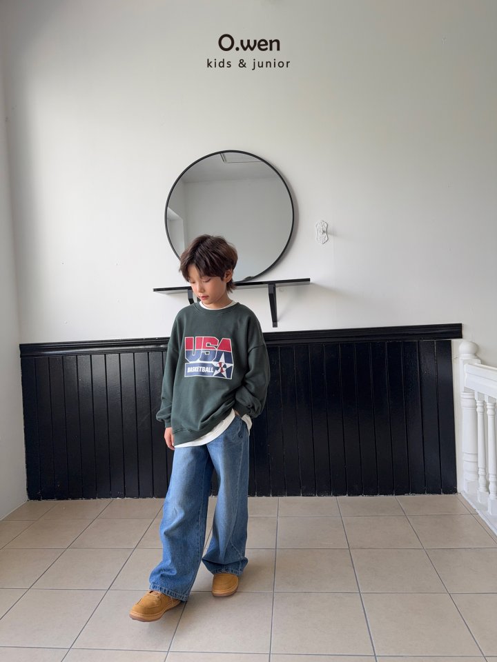 O Wen - Korean Children Fashion - #Kfashion4kids - Baseball USA Sweatshirt - 7
