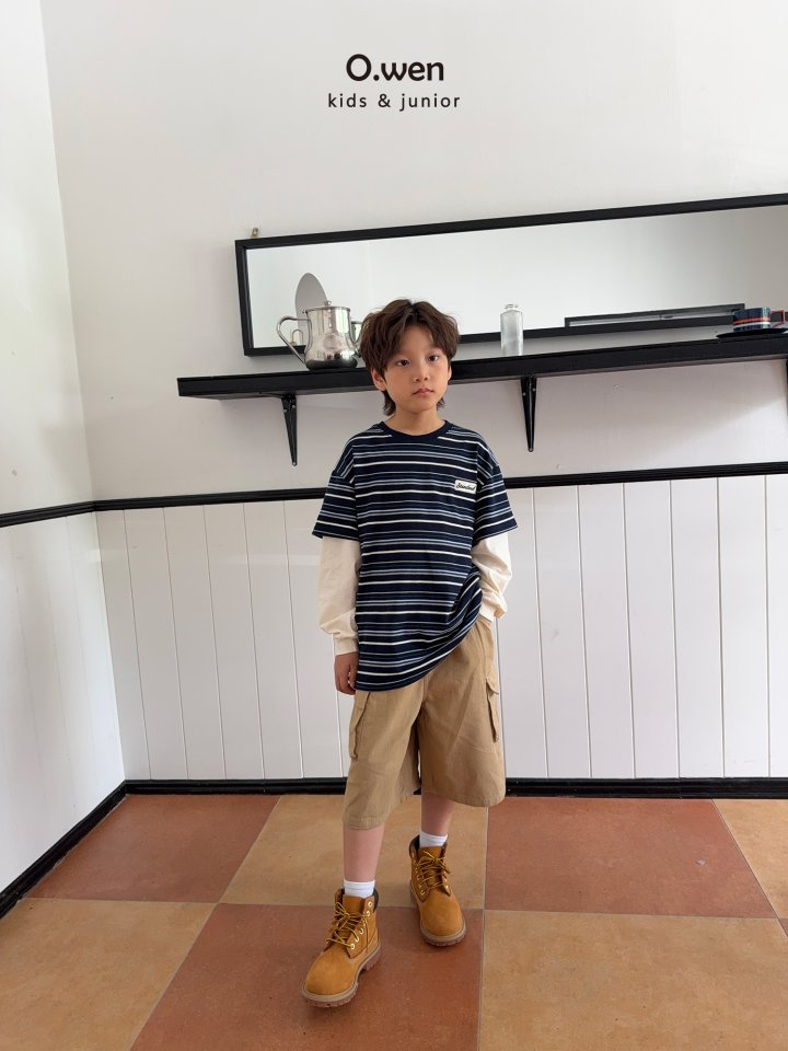 O Wen - Korean Children Fashion - #childofig - Multi Stripe Layered Tee - 3