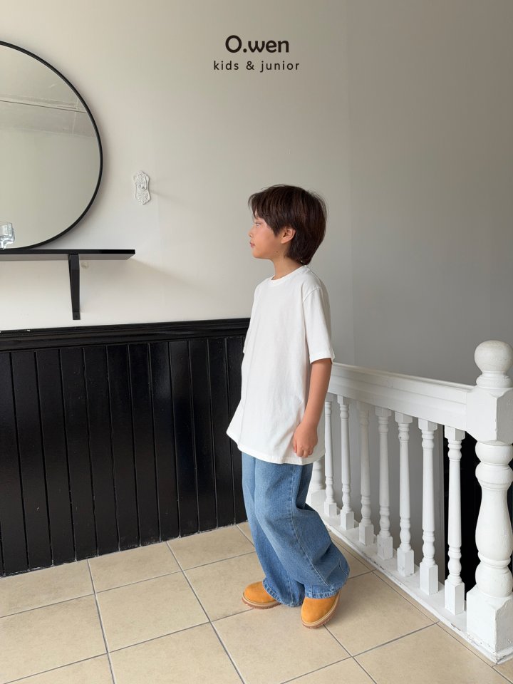 O Wen - Korean Children Fashion - #childofig - Basic Oversized Tee - 8