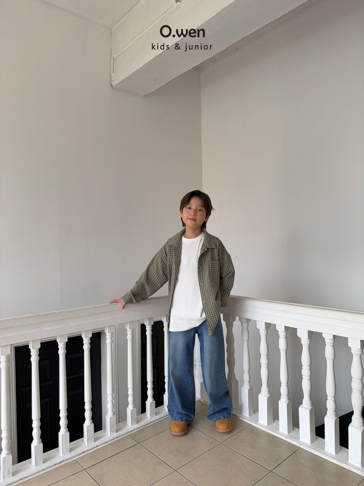 O Wen - Korean Children Fashion - #childrensboutique - Curved Denim Pants - 3