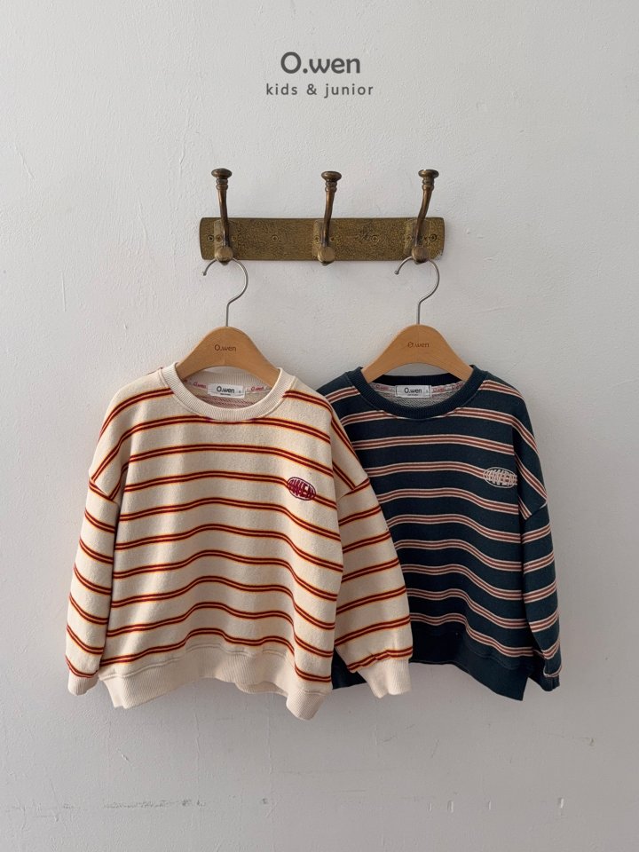 O Wen - Korean Children Fashion - #designkidswear - Vogue Stripe Sweatshirt