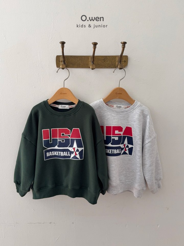 O Wen - Korean Children Fashion - #designkidswear - Baseball USA Sweatshirt