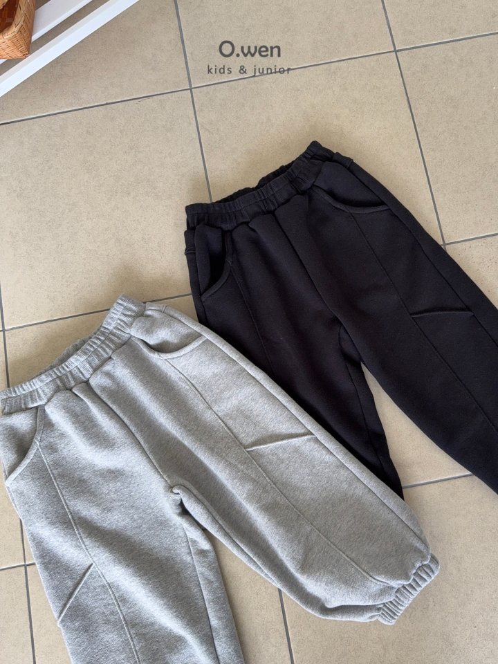 O Wen - Korean Children Fashion - #designkidswear - Wide Panel Jogger Pants