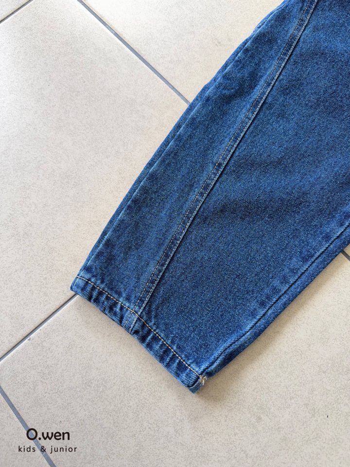O Wen - Korean Children Fashion - #discoveringself - Point Slit Denim Pants - 12
