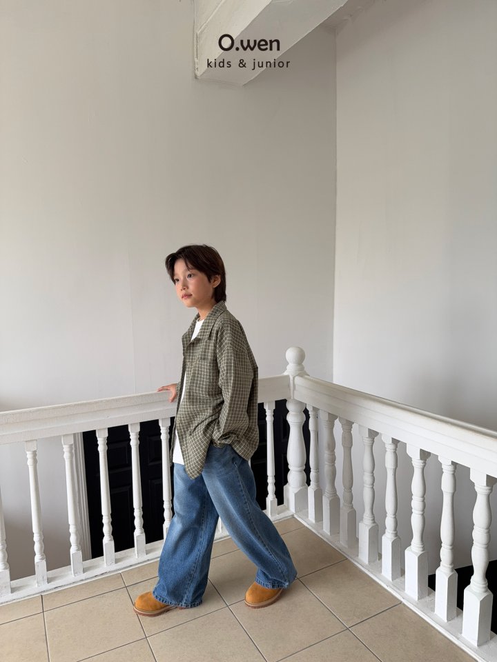 O Wen - Korean Children Fashion - #discoveringself - Curved Denim Pants - 5