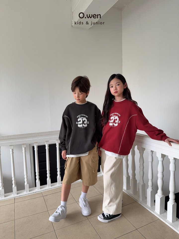 O Wen - Korean Children Fashion - #discoveringself - Stripe Line Sweatshirt - 3